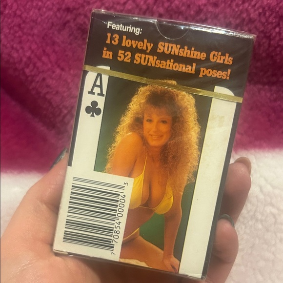 80’s Sunshine Vintage girl playing cards 7th Edition The Sun - Picture 2 of 2